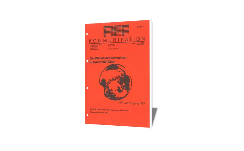 Cover der FIfF-Kommunikation 4/1989