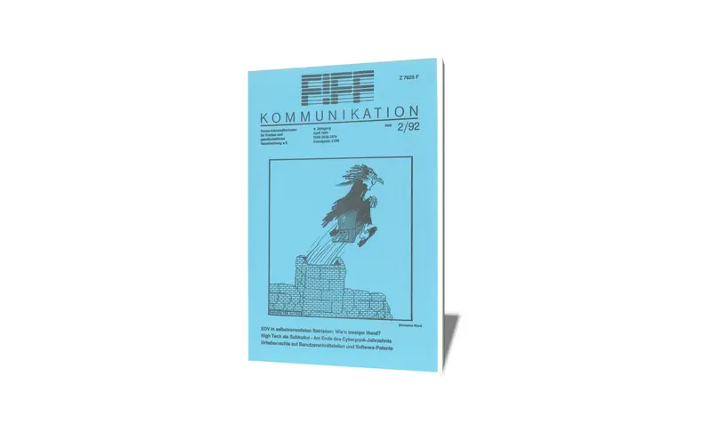 Cover der FIfF-Kommunikation 2/1992