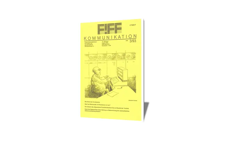 Cover der FIfF-Kommunikation 3/1993