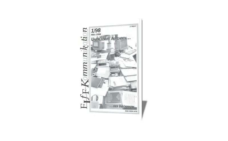 Cover der FIfF-Kommunikation 1/1998