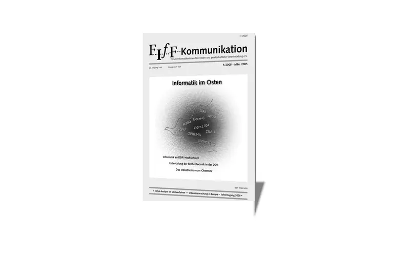 Cover der FIfF-Kommunikation 1/2005