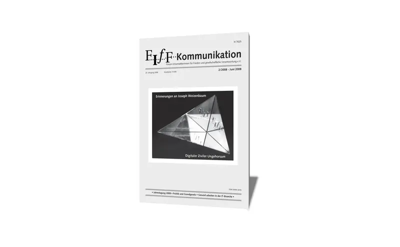 Cover der FIfF-Kommunikation 2/2008