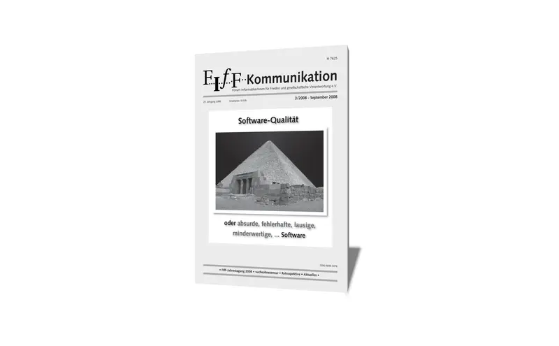 Cover der FIfF-Kommunikation 3/2008