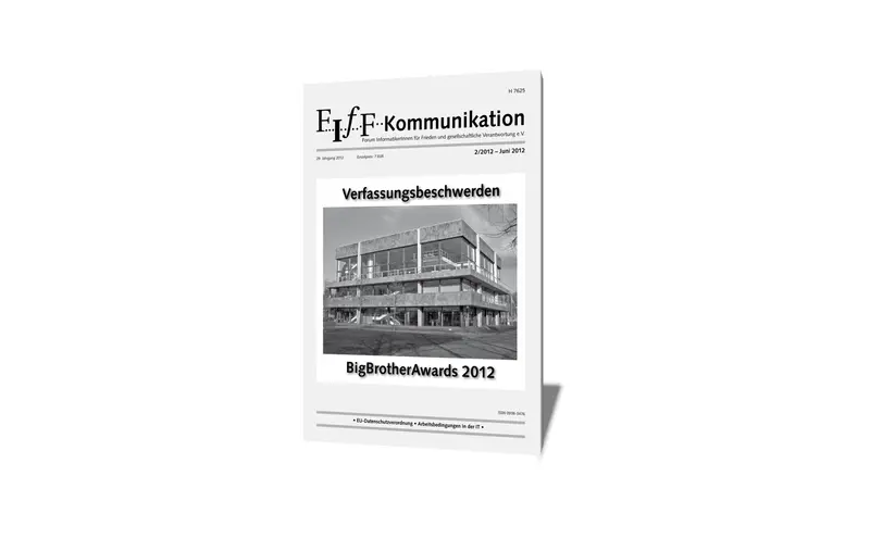 Cover der FIfF-Kommunikation 2/2012