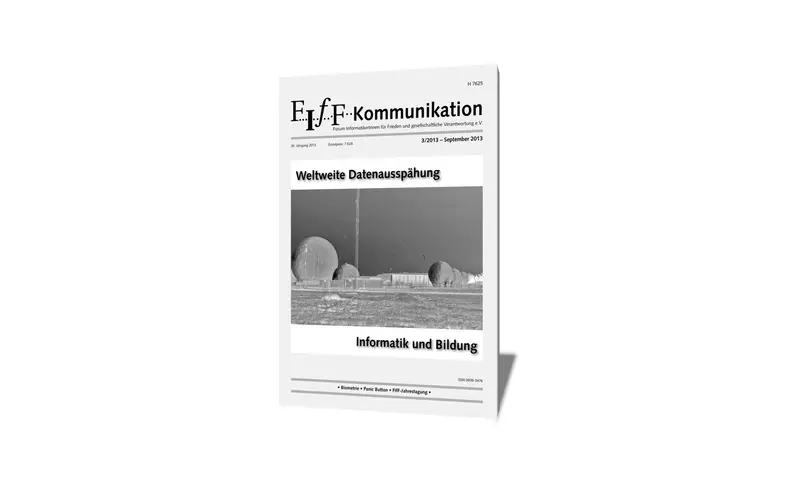 Cover der FIfF-Kommunikation 3/2013