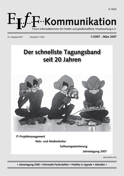 Titelbild FIfF-Kommunikation 1/2007