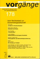 Coverbild "vorgänge 178"