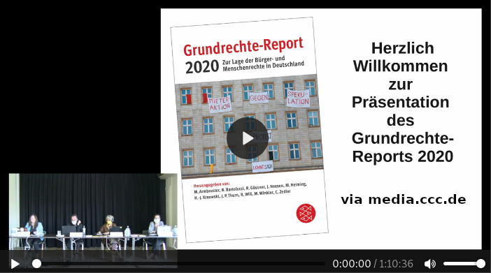 Grundrechte-Report 2020 - Screenshot