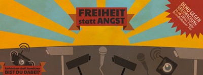 Banner Freiheit statt Angst